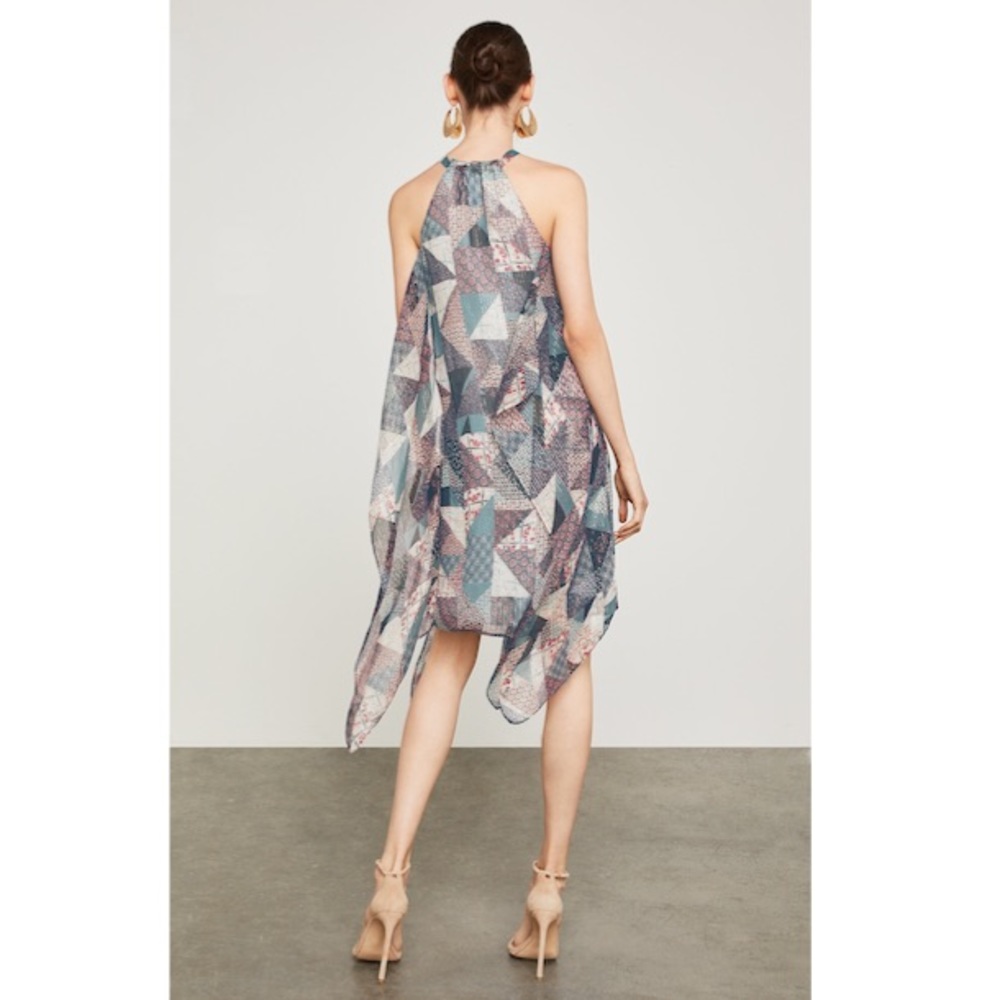 Bcbgmaxazria Pottery Patchwork Handkerchief Dress - image 4